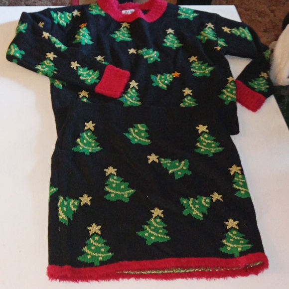 Christmas tree two-piece skirt sweater set - Picture 4 of 13